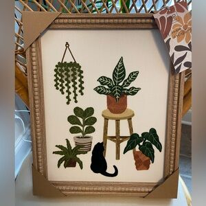 BP Home Woven Artistry Plants Cat